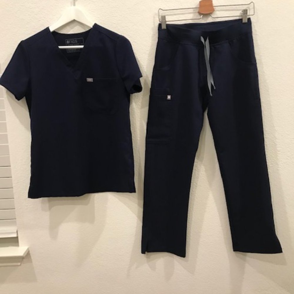 Fig Scrub Set Navy